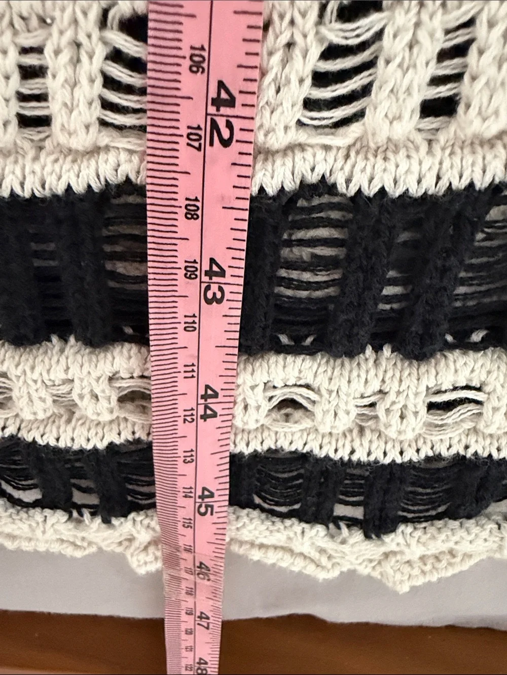 Abercrombie & Fitch Black and White Striped Maxi Dress. Cotton. - Picture 11 of 11